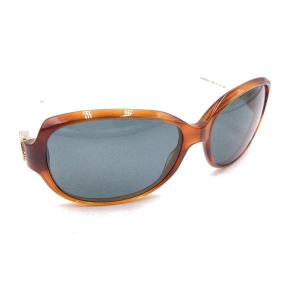 Christian Dior Diormodel2 I83JS Brown Ivory Sunglasses Gray Lens 57-15 125 Italy - Picture 1 of 12